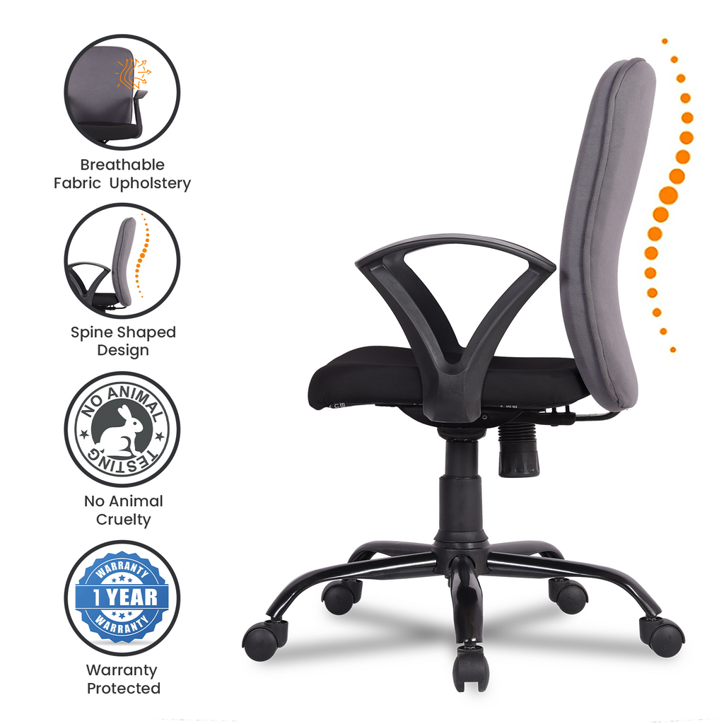 Buy SeoulX Mid Back Basic Chair Online GreenSoul