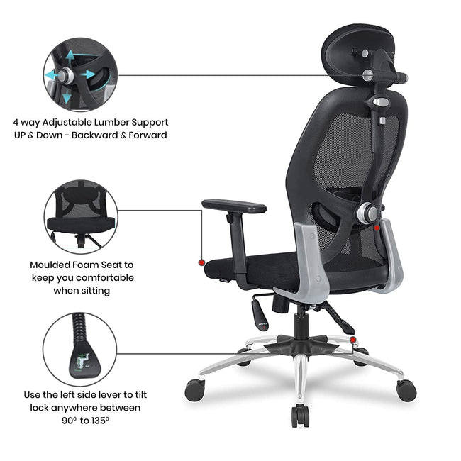 Green Soul Renewed New York Superb High Back Mesh Office Chair Renewed Green Soul Ergonomics   