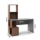 Renewed Vermont Study Table - Gothic Grey  Green Soul Ergonomics   