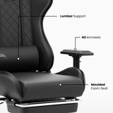 Green Soul Renewed Ghost Gaming Chair With Integrated Footrest