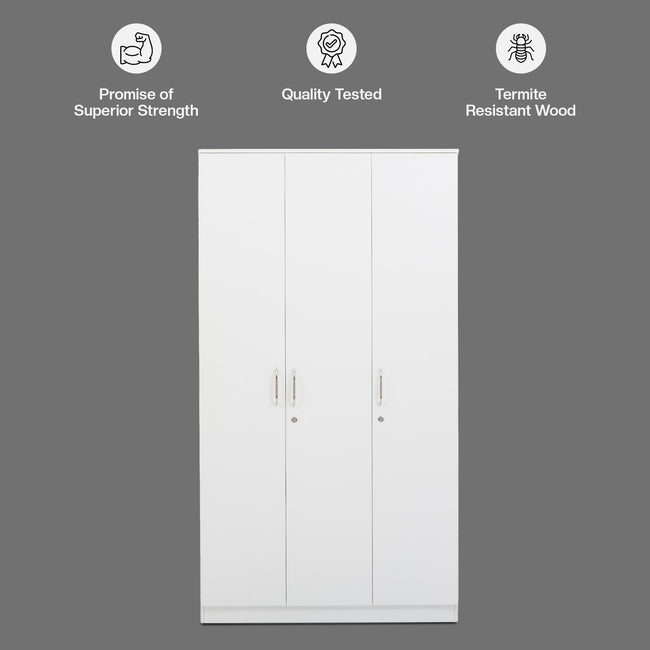 Green Soul Merlin 3-Door Wardrobe