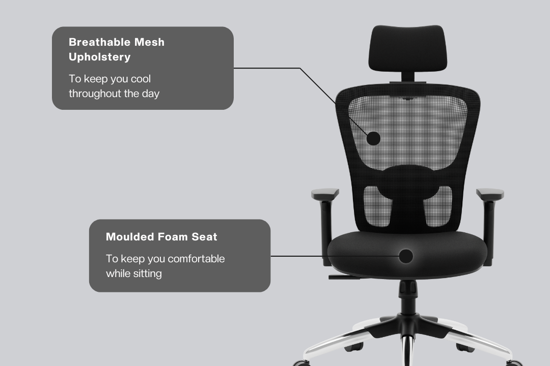 Green Soul Renewed Jupiter Superb High Back Office Chair Renewed Green Soul Ergonomics   