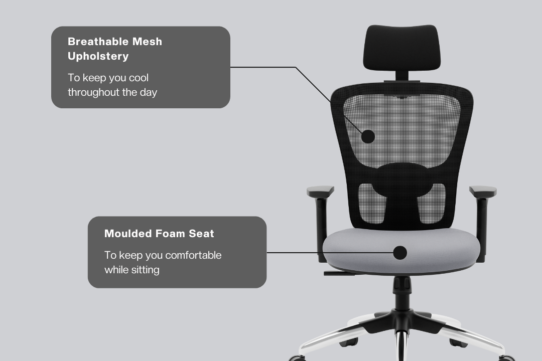 Green Soul Renewed Jupiter Superb High Back Office Chair Renewed Green Soul Ergonomics   