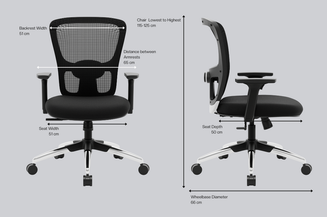 Green Soul Jupiter Superb Mid Back Mesh Office Chair Efficient Chairs Green Soul Ergonomics   
