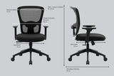 Green Soul Renewed Jupiter Go Mid Back Mesh  Office Chair