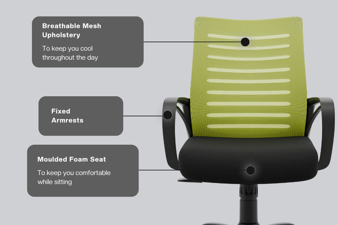 Green Soul Renewed Atom Basic Chair Renewed Green Soul Ergonomics   