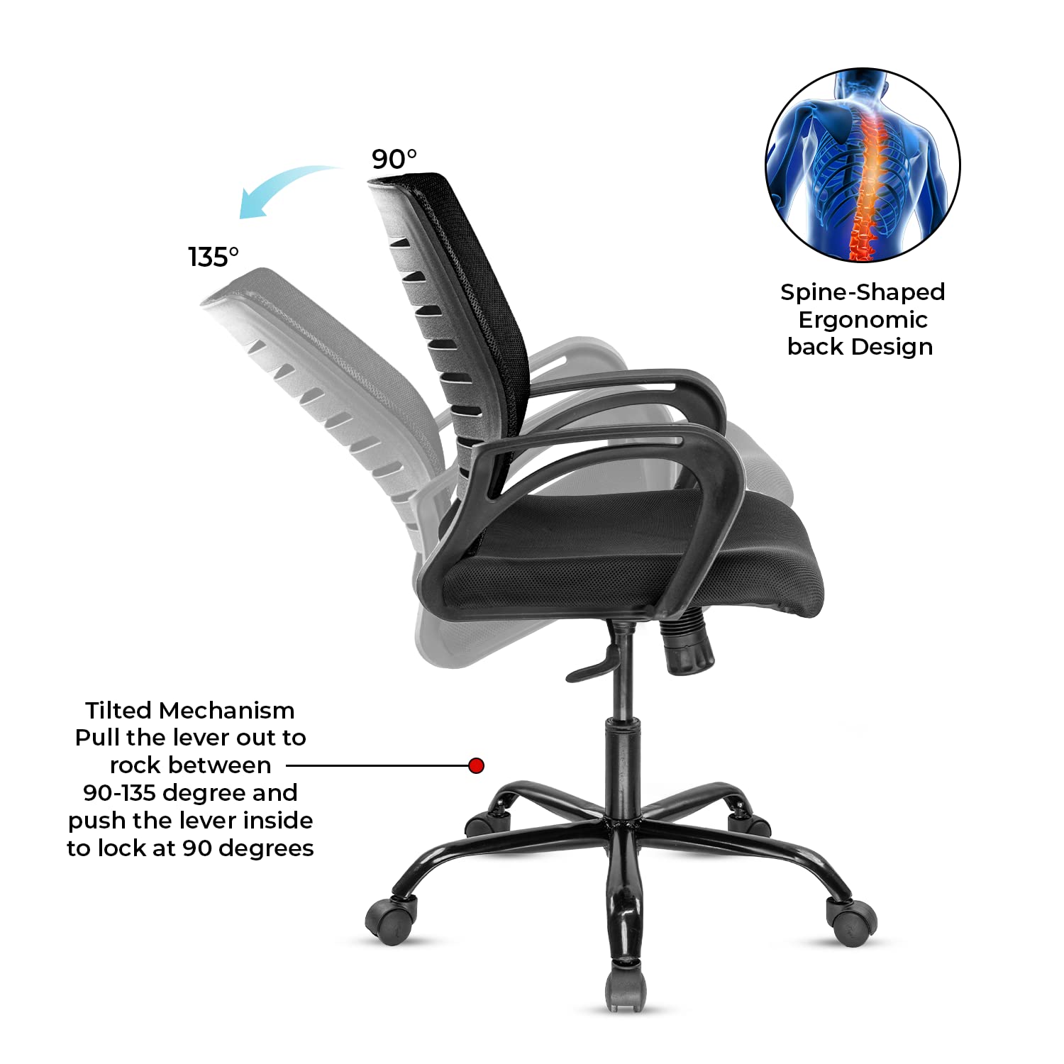Green Soul Renewed Atom Basic Chair Renewed Green Soul Ergonomics   