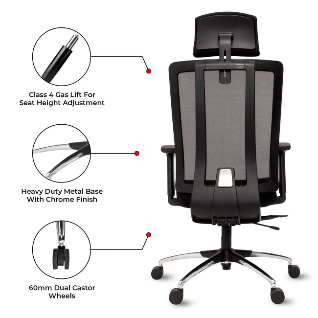 Green Soul Maestro High Back Mesh Office Chair Efficient Chairs Green Soul Ergonomics   