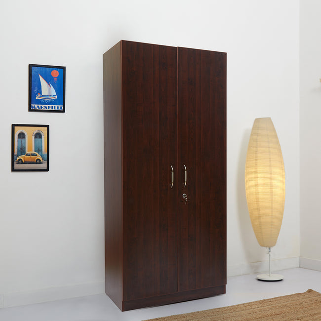 Arthur 2-Door Wardrobe furniture Green Soul Ergonomics Walnut  
