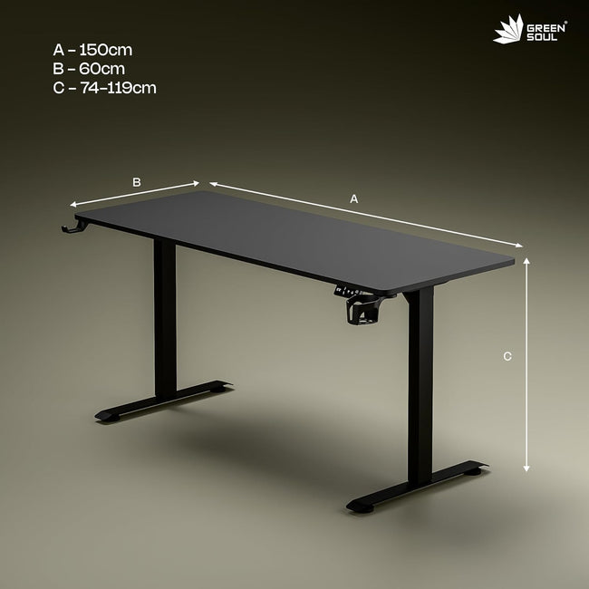 Green Soul Renewed Imperium Pro (5 Feet) Electric Height Adjustable Table