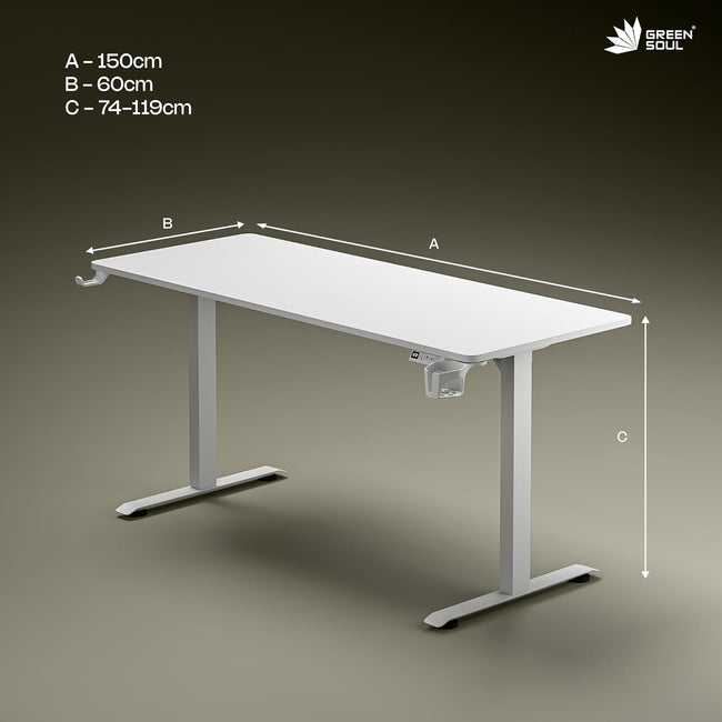 Green Soul Renewed Imperium Pro (5 Feet) Electric Height Adjustable Table