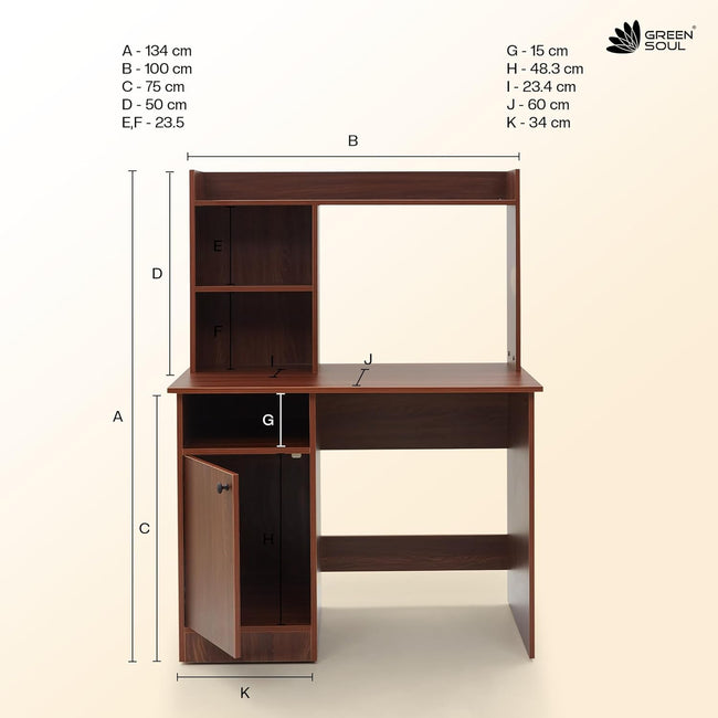 Green Soul Renewed Alpine Study Table