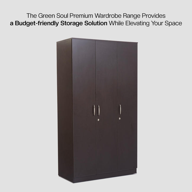 Green Soul Merlin 3-Door Wardrobe