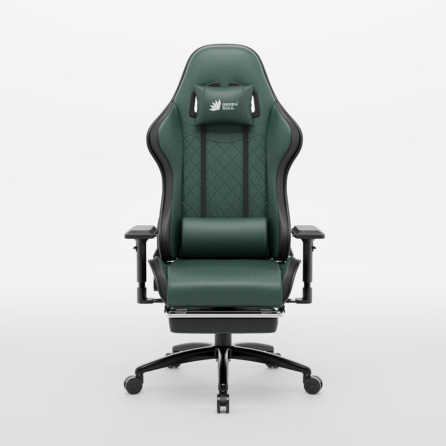 Green Soul Renewed Ghost Gaming Chair With Integrated Footrest