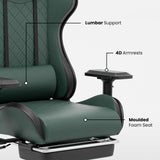 Green Soul Renewed Ghost Gaming Chair With Integrated Footrest