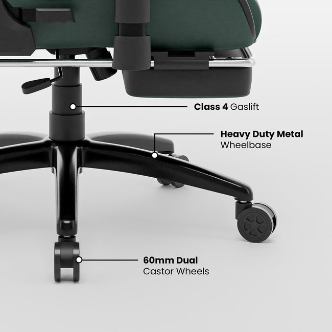 Green Soul Renewed Ghost Gaming Chair With Integrated Footrest