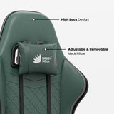 Green Soul Renewed Ghost Gaming Chair With Integrated Footrest