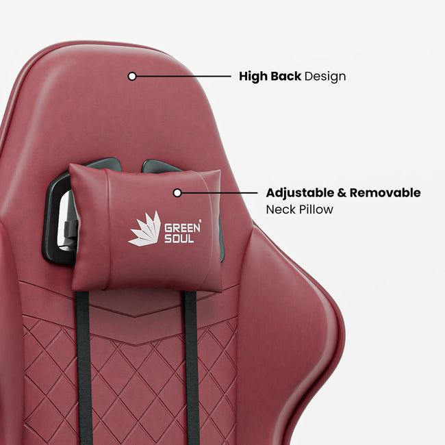 Green Soul Renewed Ghost Gaming Chair With Integrated Footrest