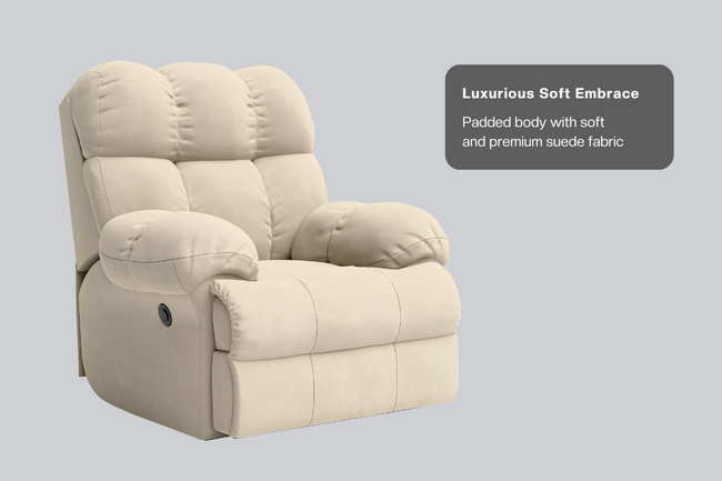 Shangri-La Rocking, Revolving and Recline Single Seater Electric Recliner Sofa
