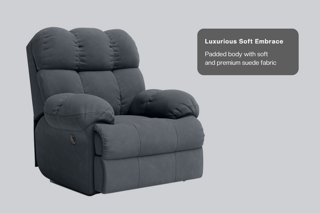 Shangri-La Rocking, Revolving and Recline Single Seater Electric Recliner Sofa