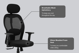 Green Soul Yoga High 1D Armrest Back Mesh Office Chair