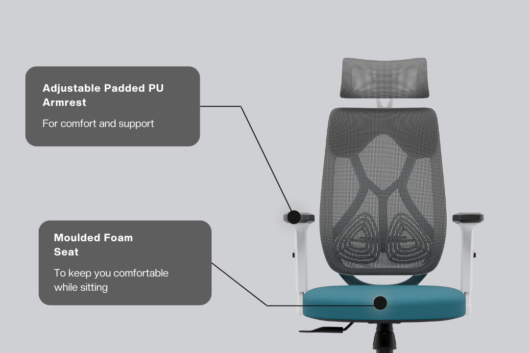 Green Soul Renewed Zodiac Lite High Back Mesh Office Chair