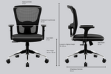 Green Soul Renewed Jupiter Lite Mid Back Mesh  Office Chair
