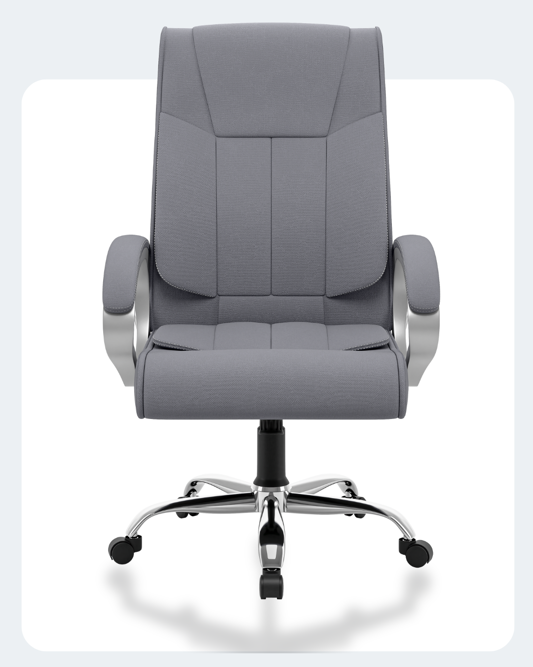 Green Soul Kiev Orthopedic Boss Office Chair (Fabric) Grey