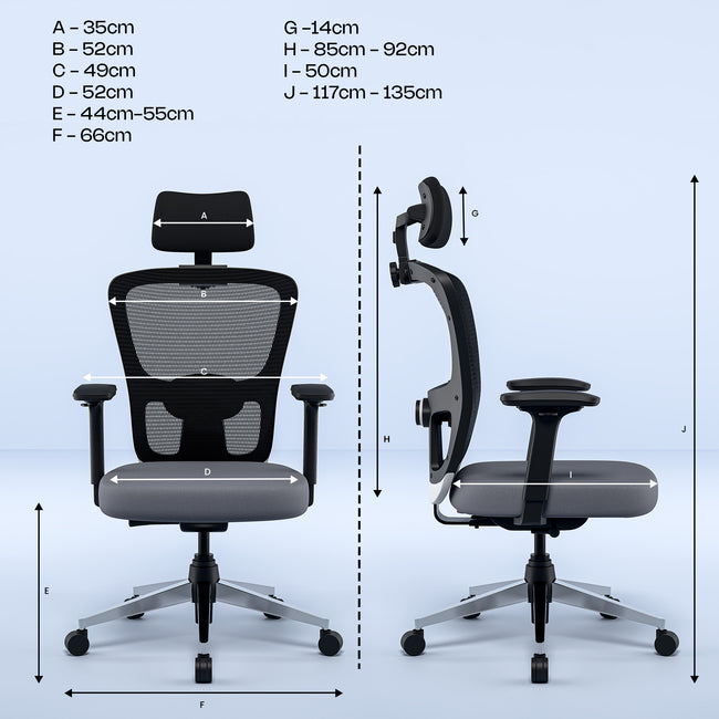 Green Soul Renewed Jupiter Pro  Intelli-Adapt Recline Office Chair