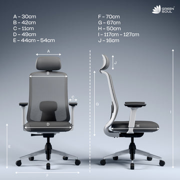 Buy Cosmos Superb High Back Premium Office Chair Online Green Soul