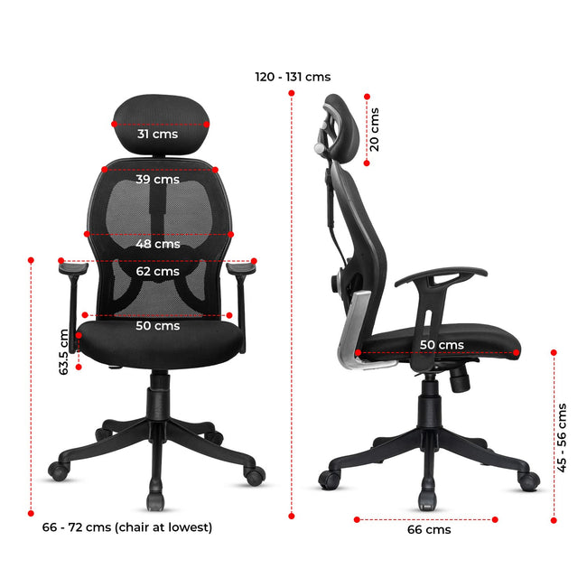 Green Soul Renewed New York Go High Back Mesh Office Chair Renewed Green Soul Ergonomics   
