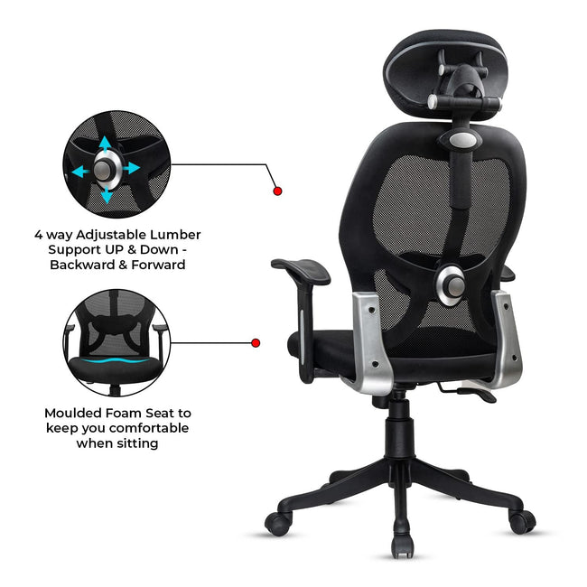 Green Soul Renewed New York Go High Back Mesh Office Chair Renewed Green Soul Ergonomics   