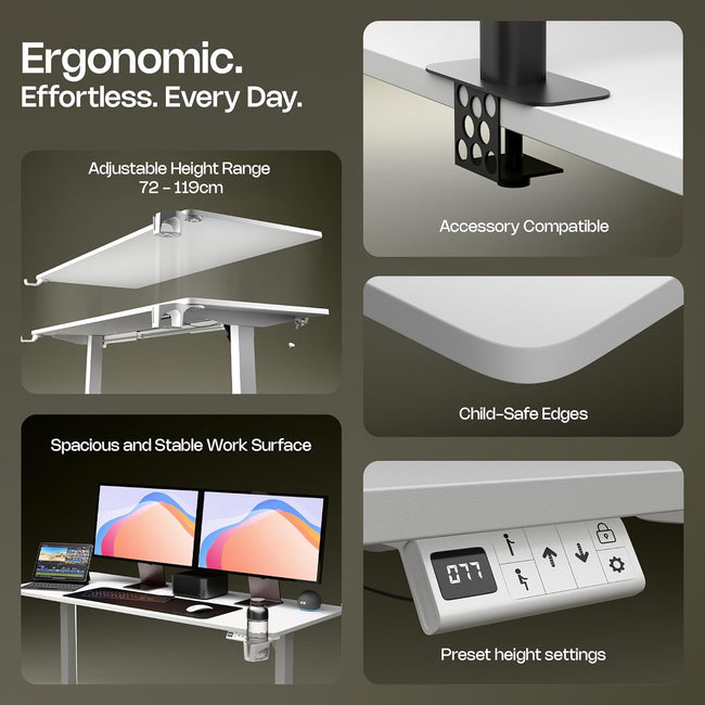 Green Soul Imperium Pro (4 Feet) Electric Height Adjustable Table