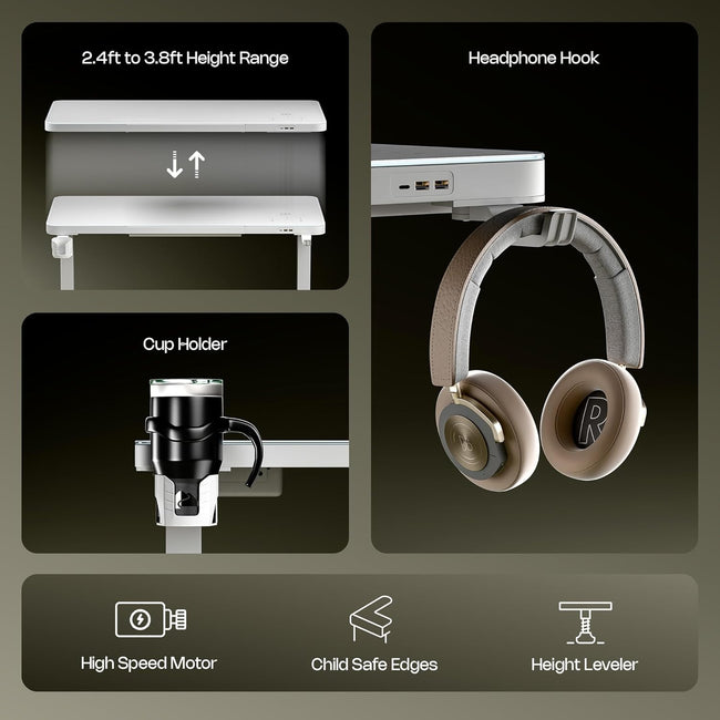 Green Soul Prism Premium Height Adjustable Table