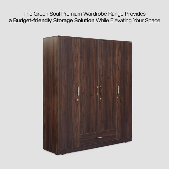 Green Soul Avalon 4-Door Wardrobe