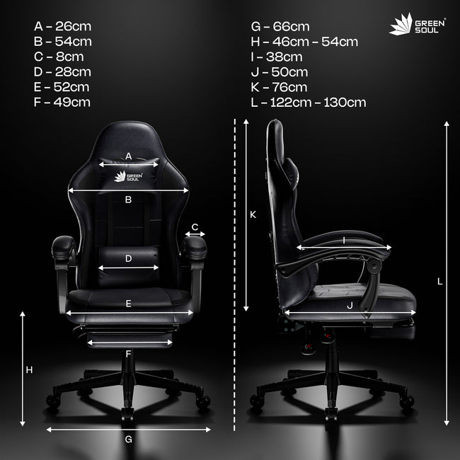 Green Soul Renewed Blade Ergonomic Gaming Chair | Multi-Functional Computer Chair