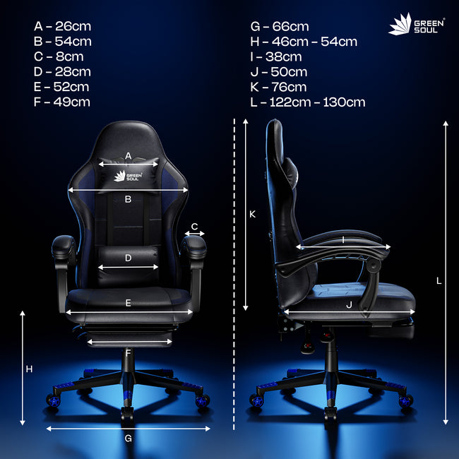 Green Soul Renewed Blade Ergonomic Gaming Chair | Multi-Functional Computer Chair