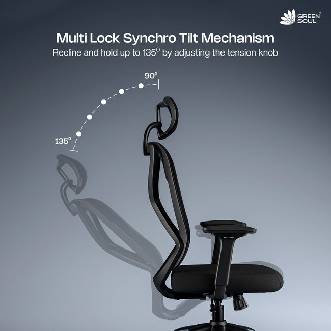 Green Soul Zodiac Pro Series High Back Mesh Office Chair