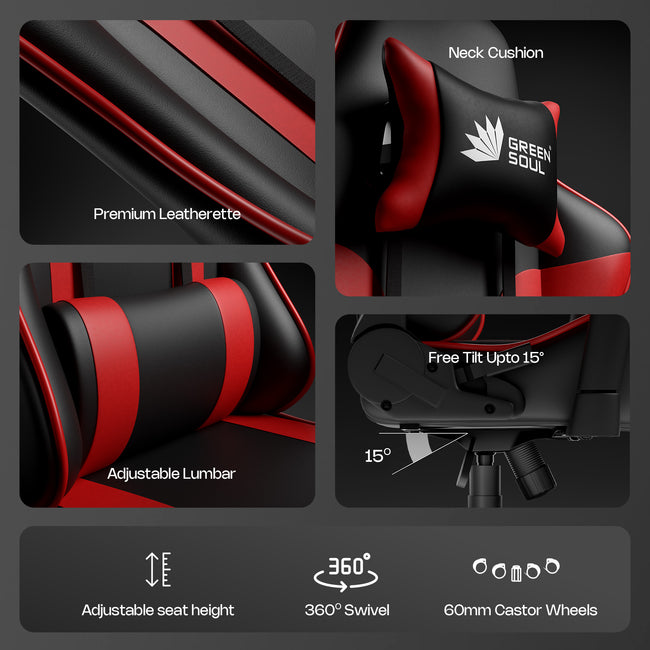 Green Soul Renewed Raptor 2.0 Racing Edition Gaming Chair