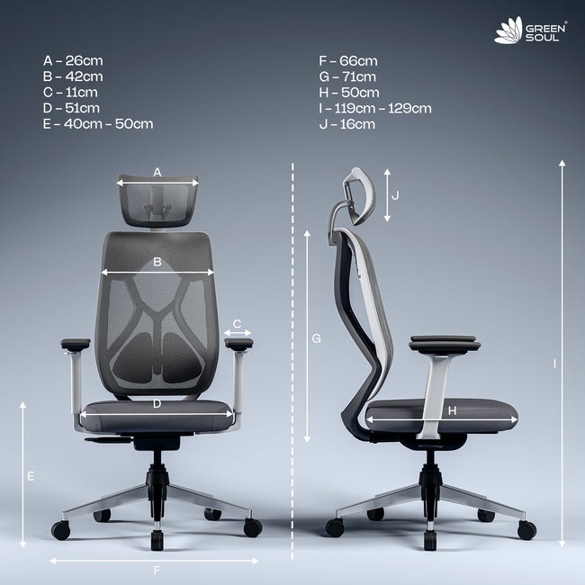 Green Soul Zodiac Superb with Upgraded Cushioned Lumbar Intelli-Adapt Recline 5 year warranty