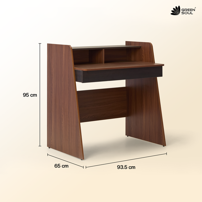Green Soul Ripple Study Table for Home & Office |  3ft Wide | IS 3087 Certified