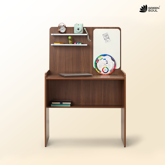 Green Soul Ripple Study Table for Home & Office |  3ft Wide | IS 3087 Certified