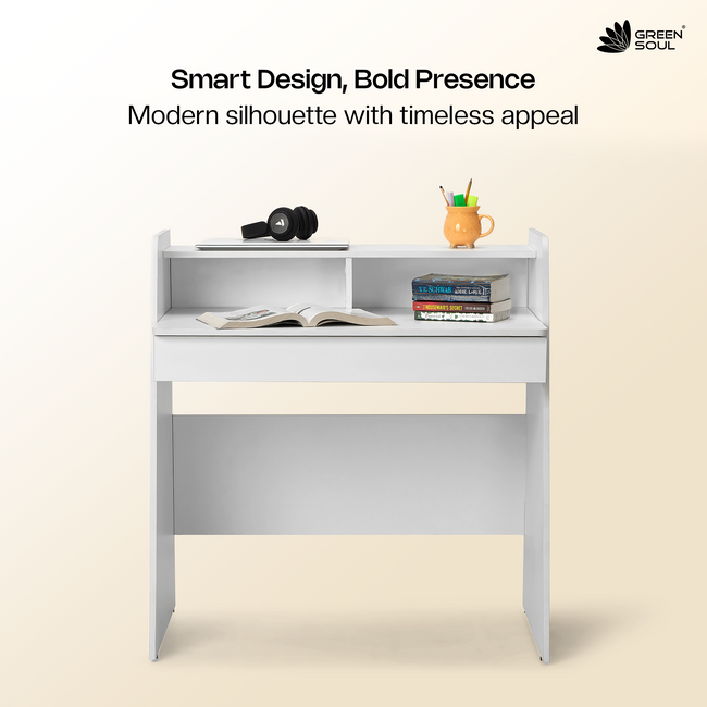 Green Soul Ripple Study Table for Home & Office |  3ft Wide | IS 3087 Certified