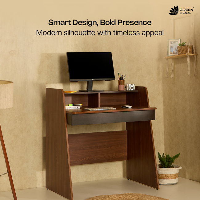 Green Soul Ripple Study Table for Home & Office |  3ft Wide | IS 3087 Certified