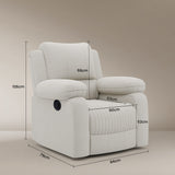 Laze (R1) Single Seater Electric Recliner Sofa with Soft Suede Fabric