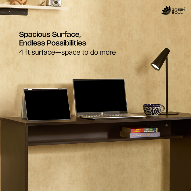 Green Soul Seine Study Table for Home & Office | 120cm | IS 3087 Certified