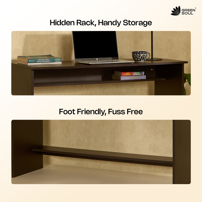 Green Soul Seine Study Table for Home & Office | 120cm | IS 3087 Certified