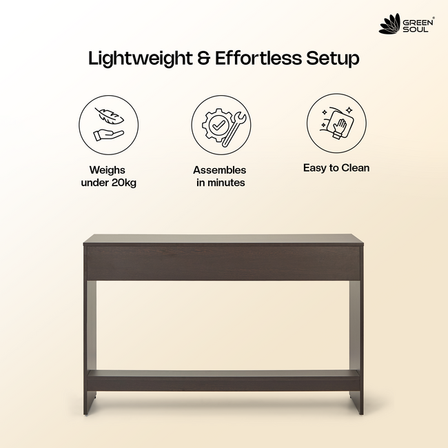 Green Soul Seine Study Table for Home & Office | 120cm | IS 3087 Certified