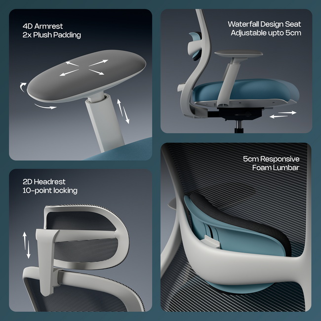Galaxy Design-Led Ergonomic Precision Intelli-Adapt Recline Office Chair