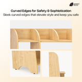 Oaklyn Study Table, 3.4 ft Engineered Wood Desk with Open Backless Design